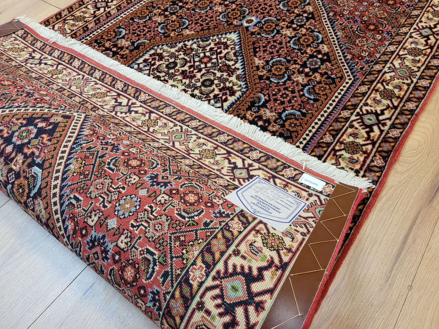 Bidjar Teppich Korkwolle Hexagon-Medaillon feine Knüpfkunst