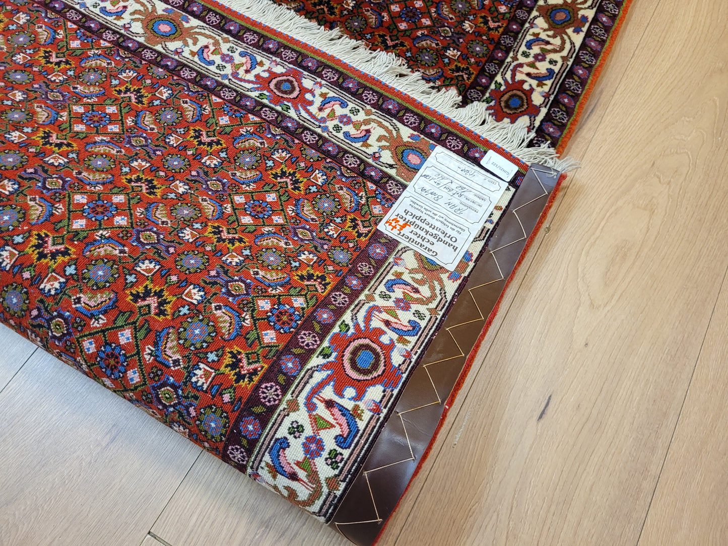 Bidjar Teppich Korkwolle Allover Blütenmuster feine Knüpfkunst