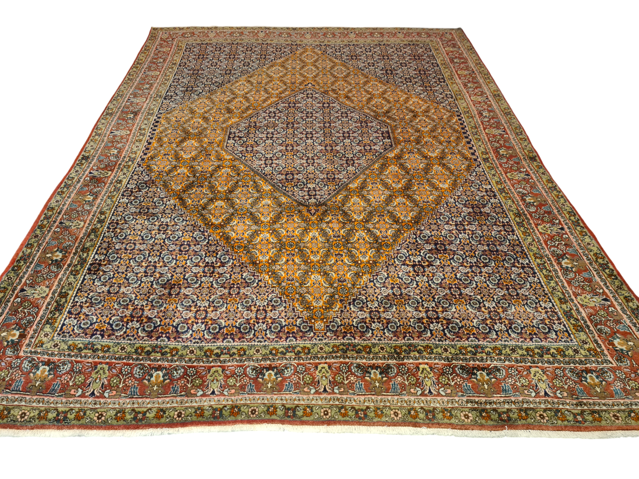 Perserteppich Orientteppich Handgeknüpfter Teppich Bidjar 400x300cm