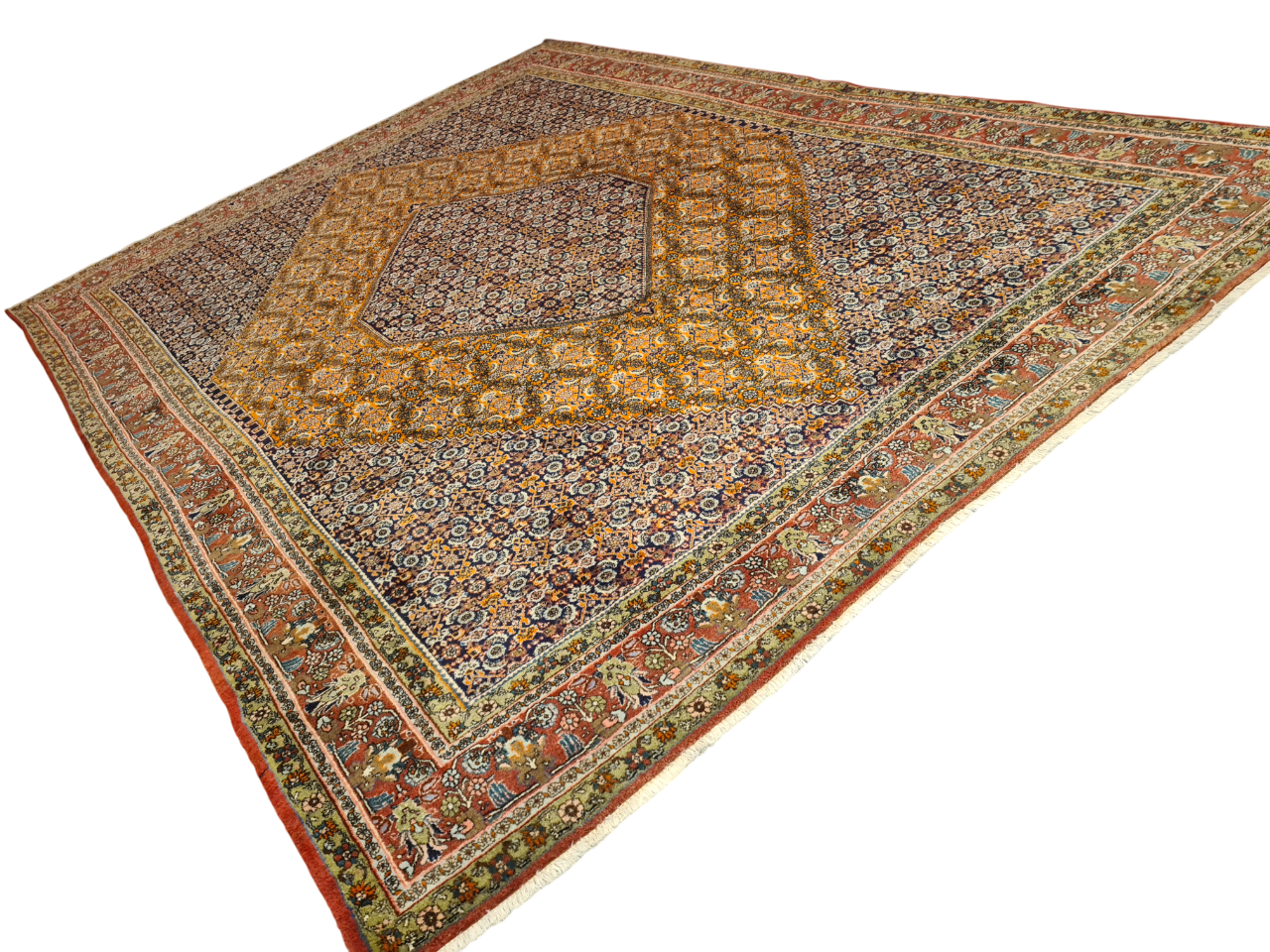 Perserteppich Orientteppich Handgeknüpfter Teppich Bidjar 400x300cm