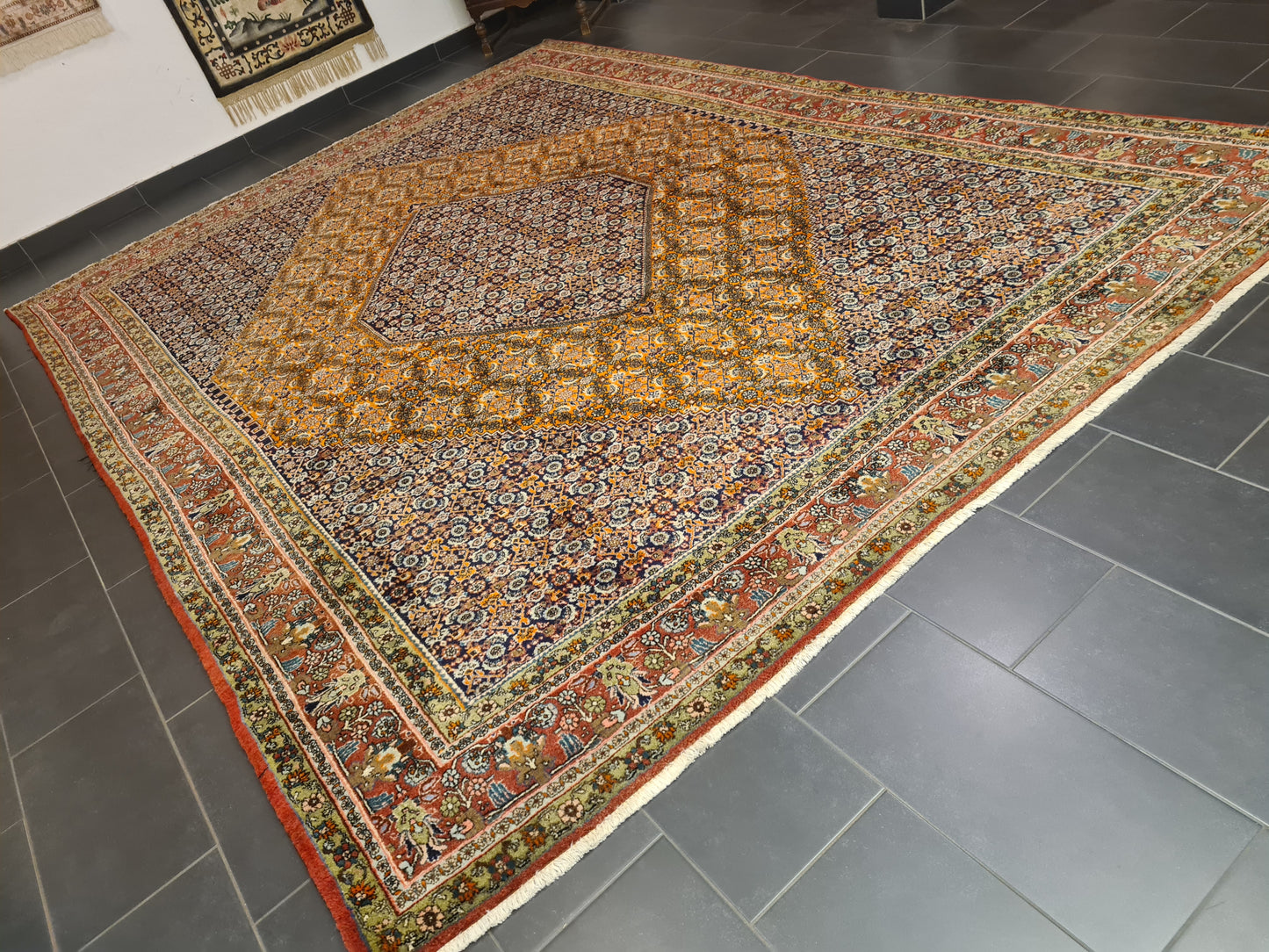 Perserteppich Orientteppich Handgeknüpfter Teppich Bidjar 400x300cm