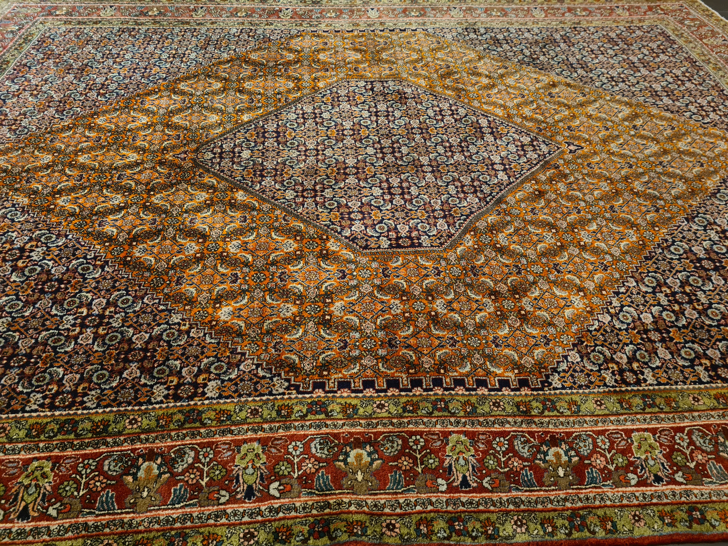 Perserteppich Orientteppich Handgeknüpfter Teppich Bidjar 400x300cm