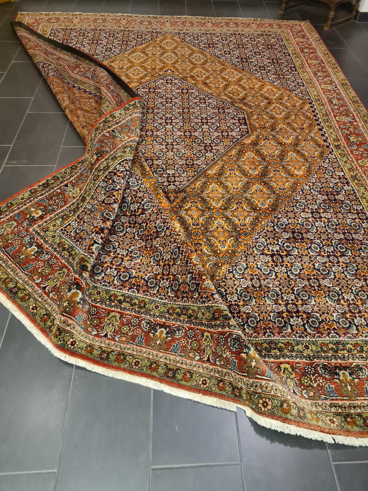 Perserteppich Orientteppich Handgeknüpfter Teppich Bidjar 400x300cm