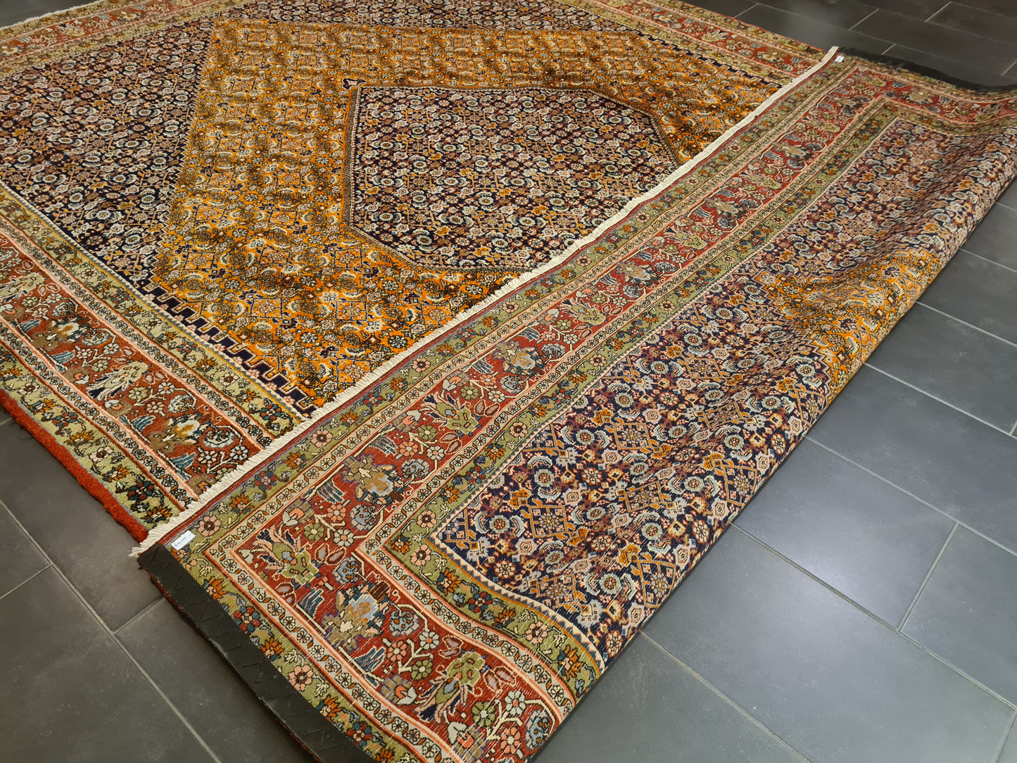 Perserteppich Orientteppich Handgeknüpfter Teppich Bidjar 400x300cm