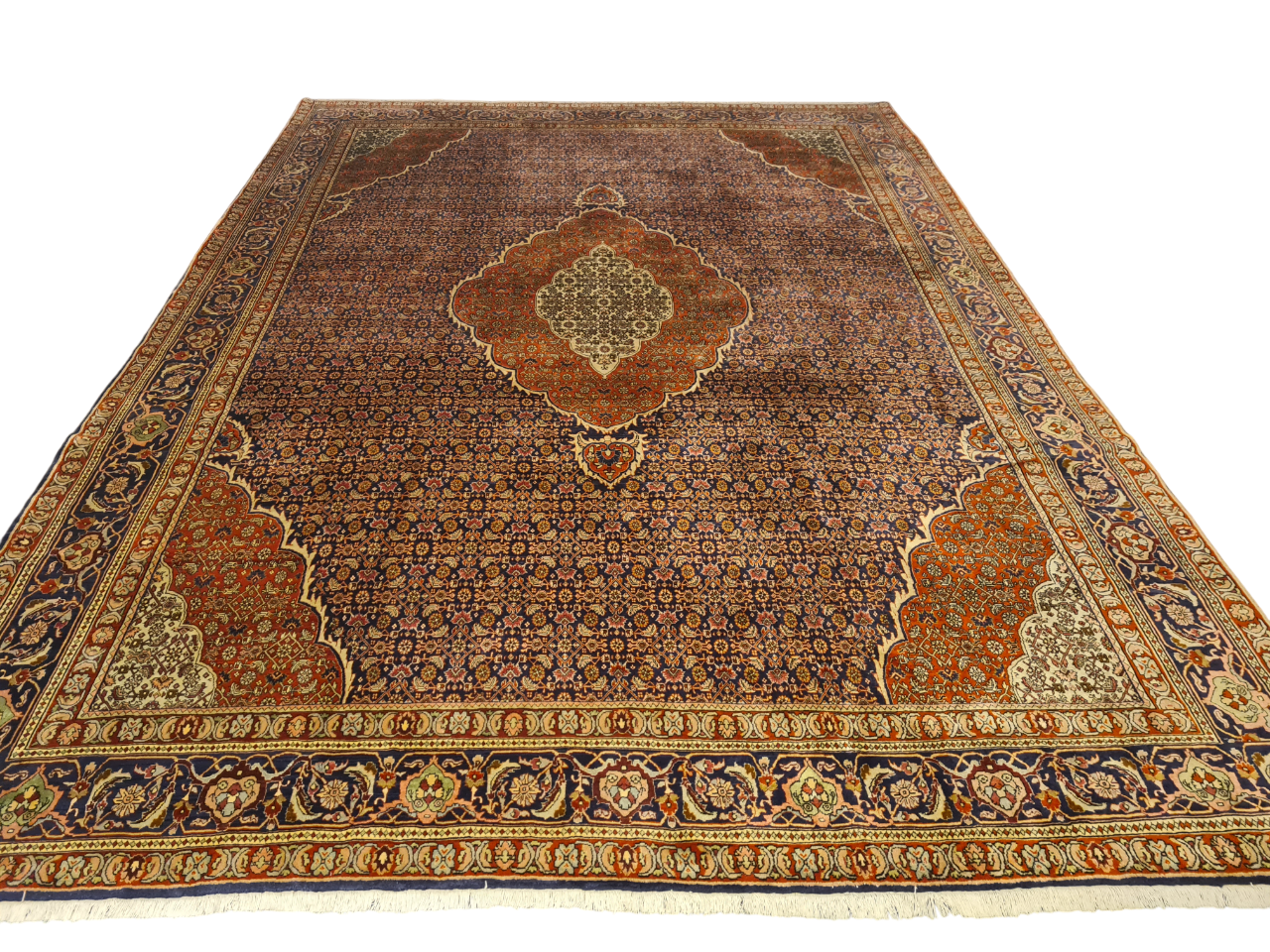 Perserteppich Orientteppich Handgeknüpfter Teppich Bidjar 415x300cm