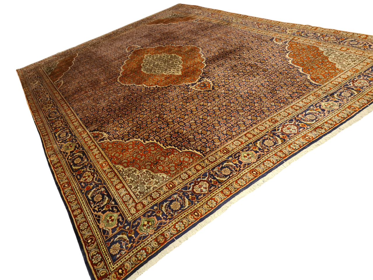 Perserteppich Orientteppich Handgeknüpfter Teppich Bidjar 415x300cm