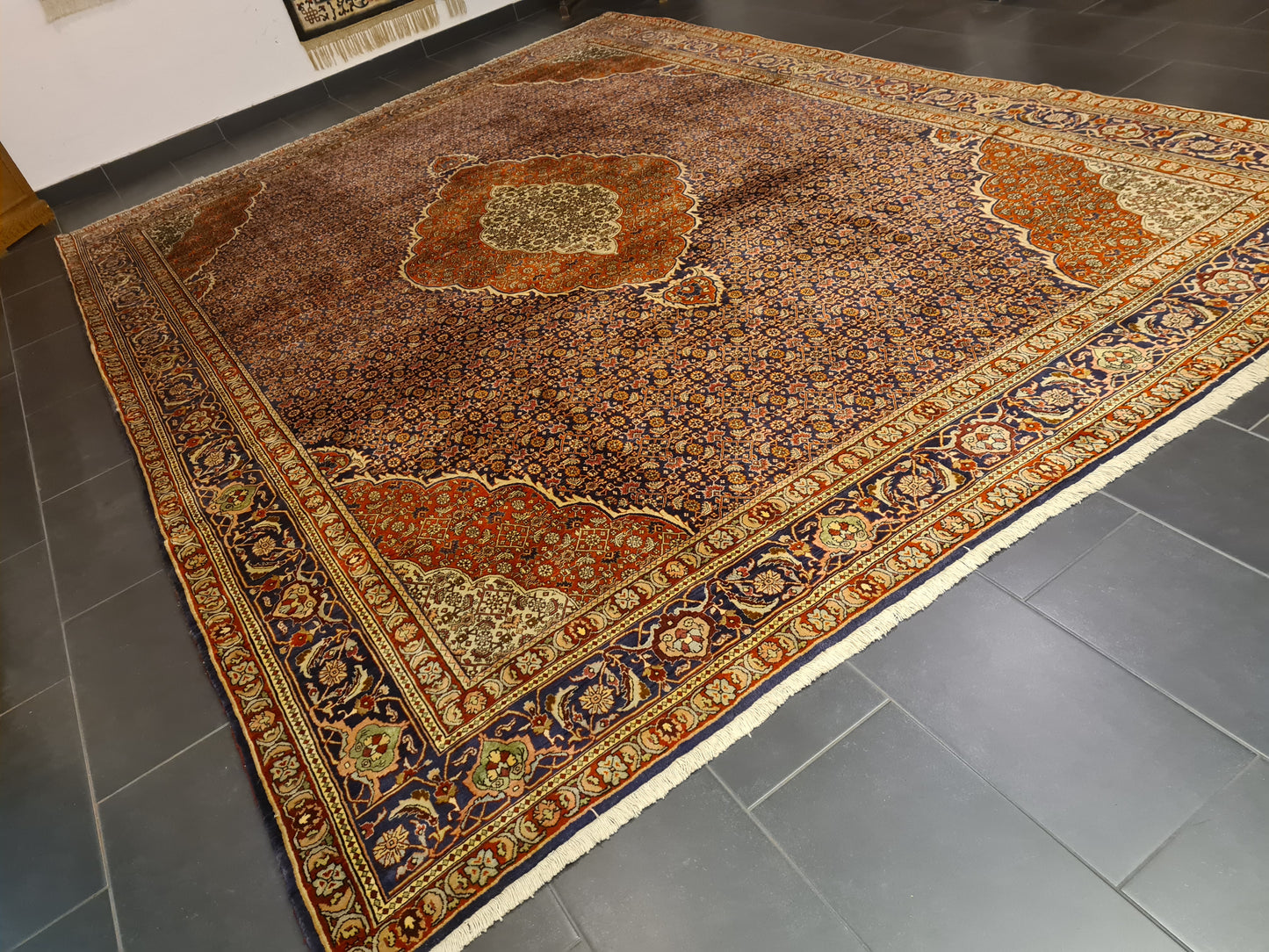 Perserteppich Orientteppich Handgeknüpfter Teppich Bidjar 415x300cm