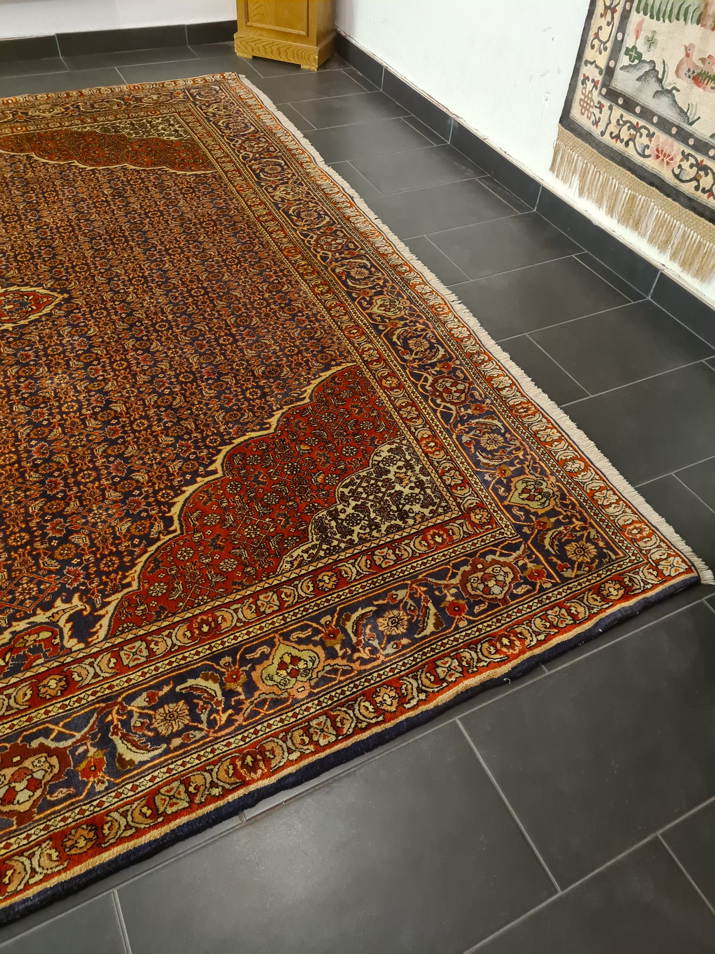 Perserteppich Orientteppich Handgeknüpfter Teppich Bidjar 415x300cm