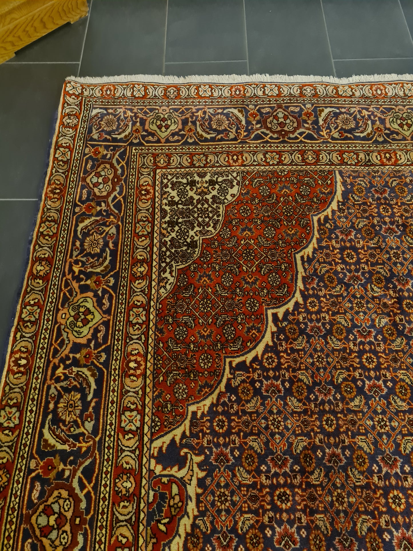 Perserteppich Orientteppich Handgeknüpfter Teppich Bidjar 415x300cm