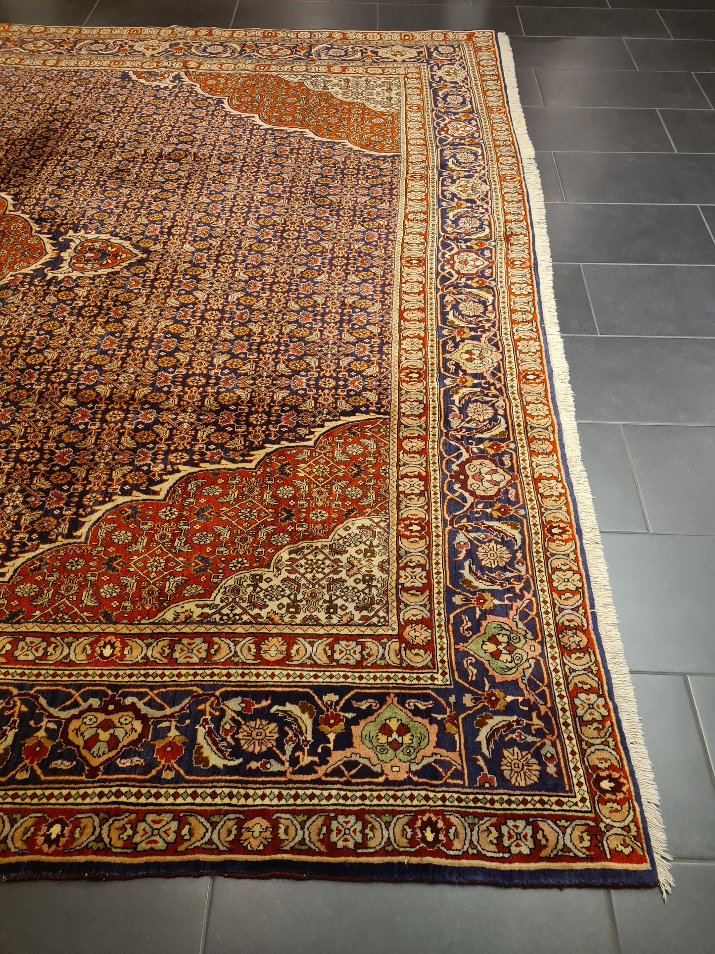 Perserteppich Orientteppich Handgeknüpfter Teppich Bidjar 415x300cm