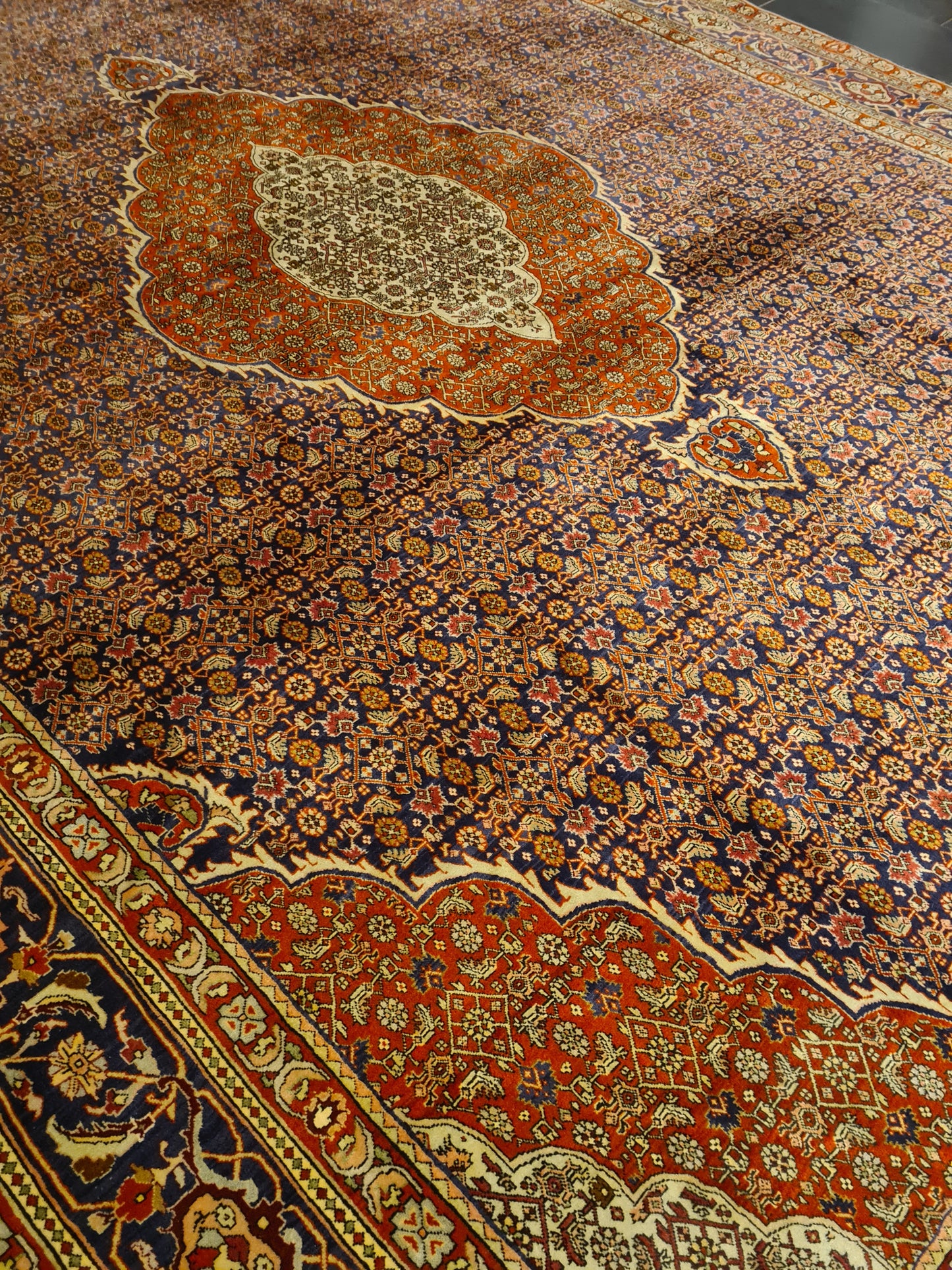 Perserteppich Orientteppich Handgeknüpfter Teppich Bidjar 415x300cm