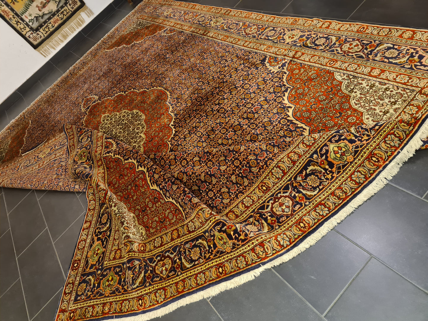 Perserteppich Orientteppich Handgeknüpfter Teppich Bidjar 415x300cm