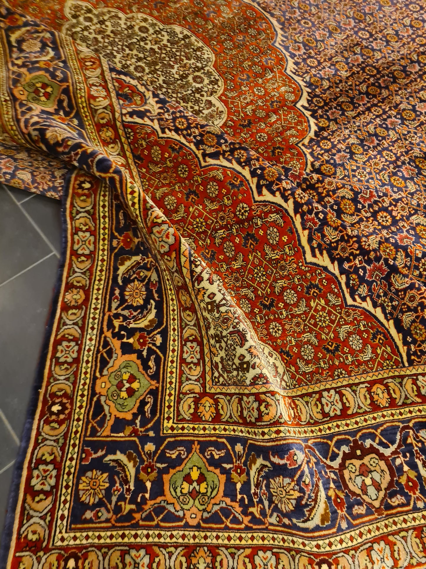 Perserteppich Orientteppich Handgeknüpfter Teppich Bidjar 415x300cm