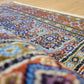 Moud Teppich Wolle und Seide feines Medaillonmuster detailliert