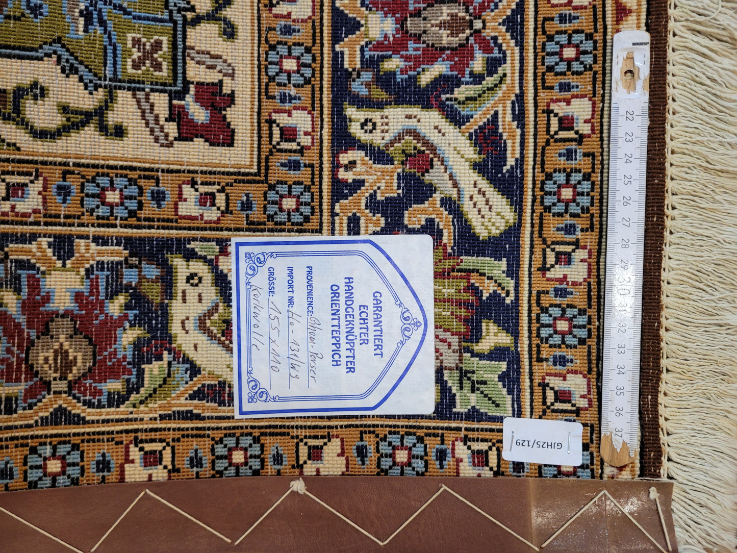 Ghom Teppich Korkwolle figürlich florales Medaillon detailreich