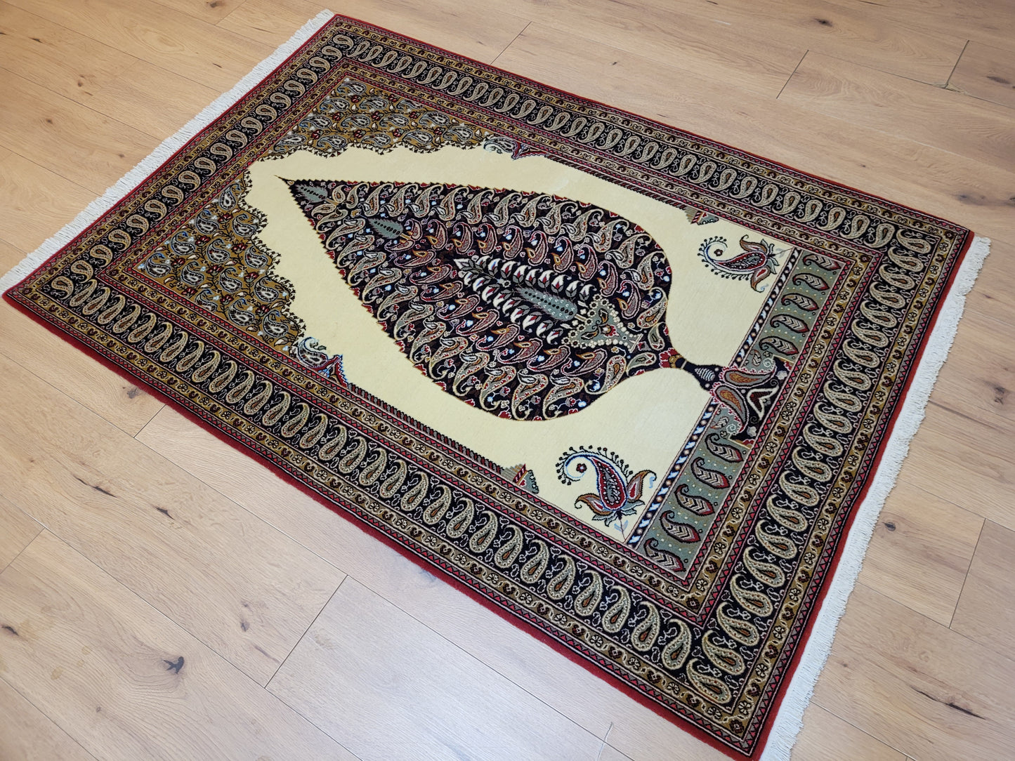 Ghom Teppich Korkwolle Baum des Lebens feine Knüpfung