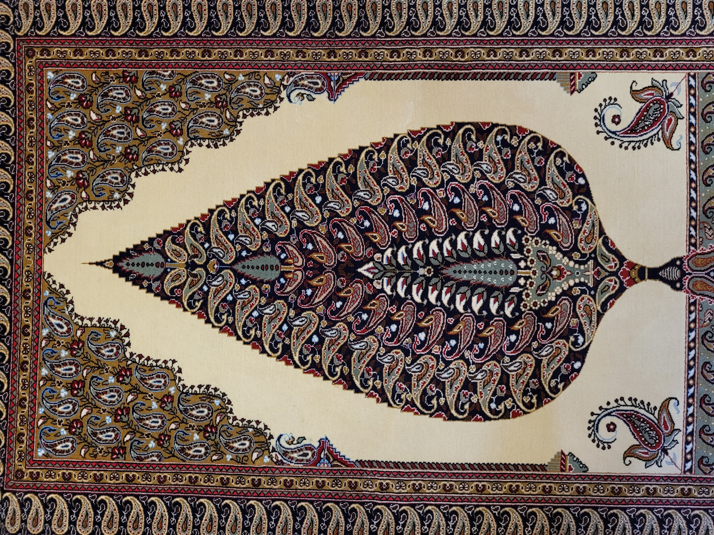 Ghom Teppich Korkwolle Baum des Lebens feine Knüpfung