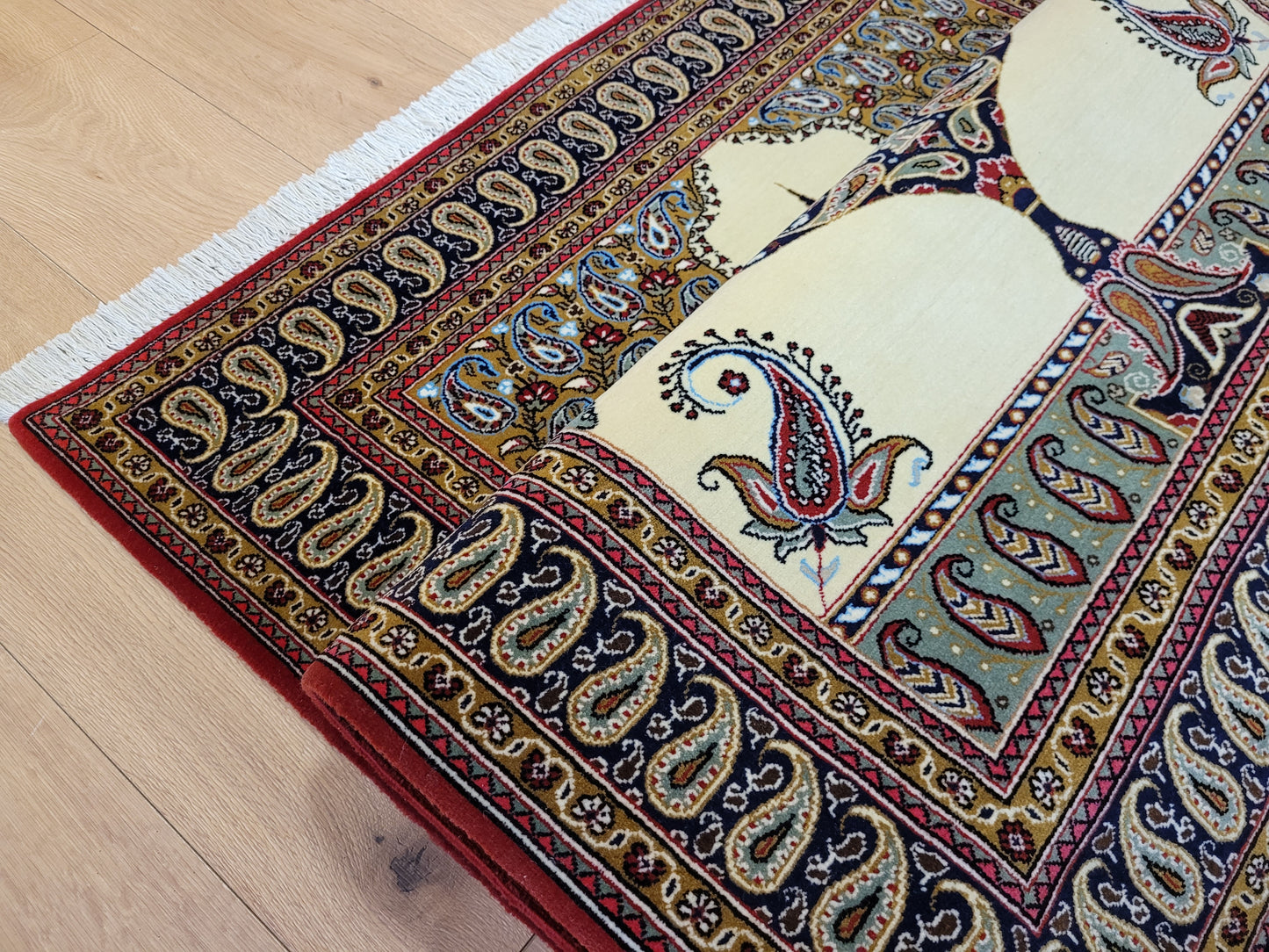 Ghom Teppich Korkwolle Baum des Lebens feine Knüpfung