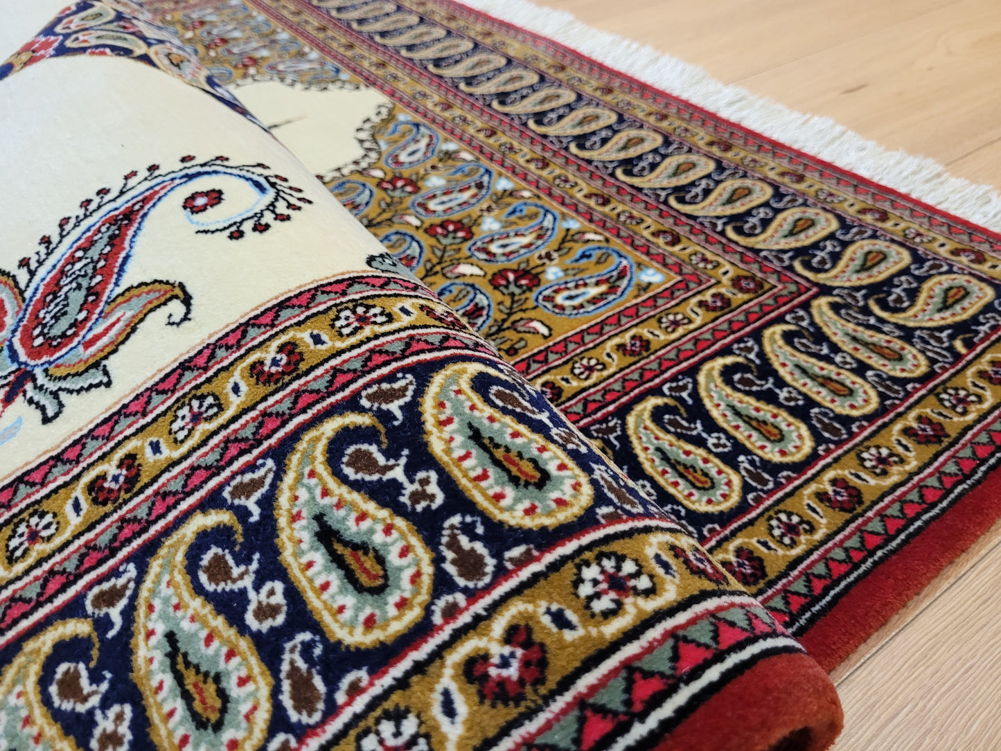 Ghom Teppich Korkwolle Baum des Lebens feine Knüpfung