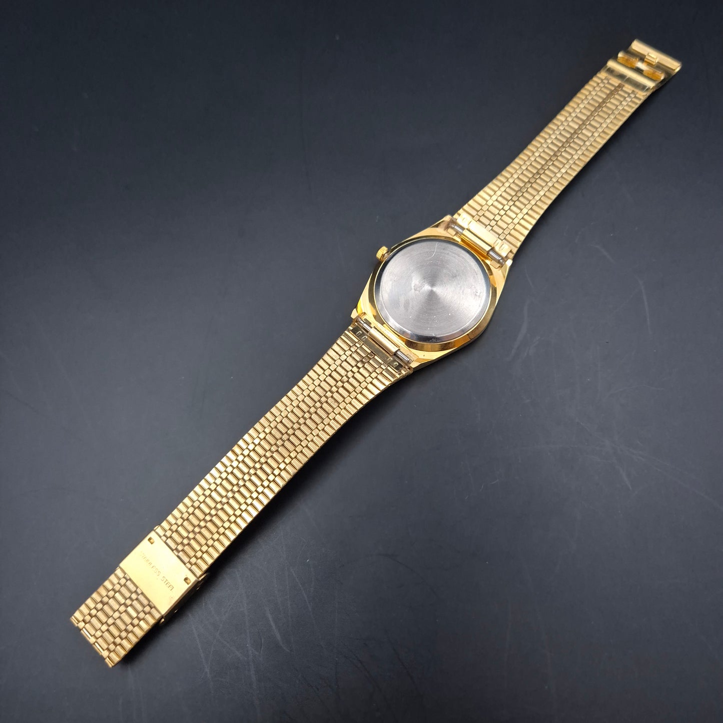 Klassische Star Watch Herren Uhr – Vergoldeter Look mit Stretchband