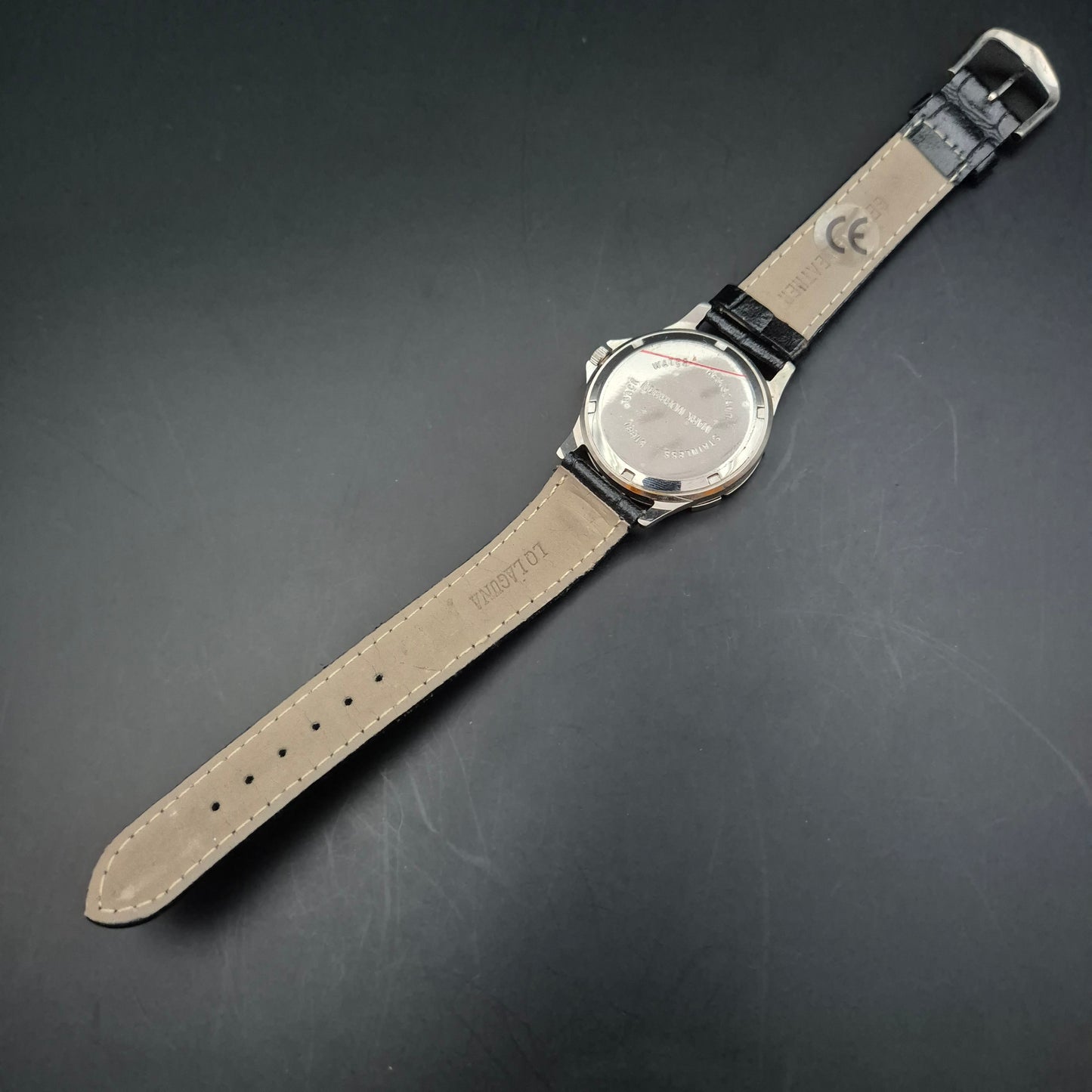 Sportliche Mark Morrison Herren Uhr – Schwarzes Lederband & Taucherstil