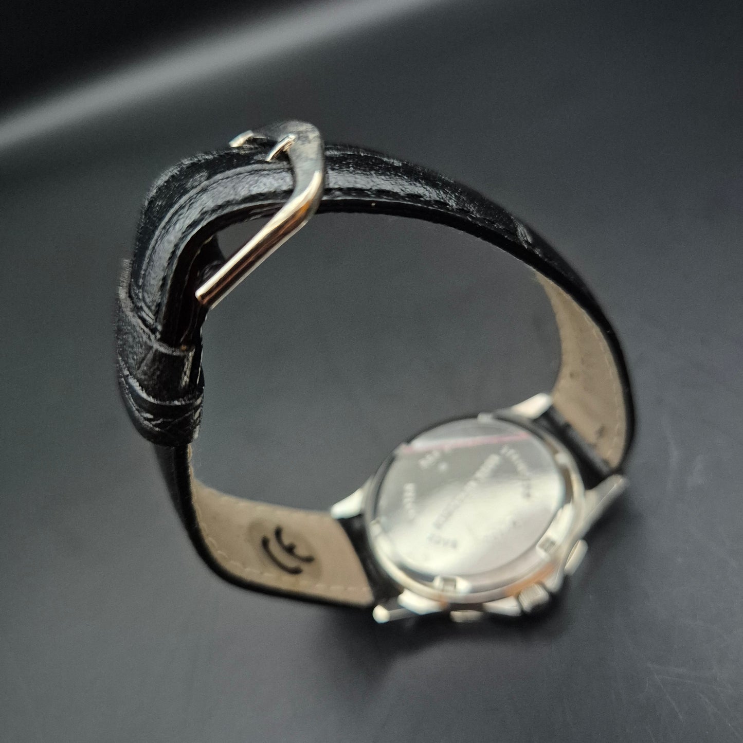 Mark Morrison Herren Uhr – Schwarzes Zifferblatt & sportliche Lünette