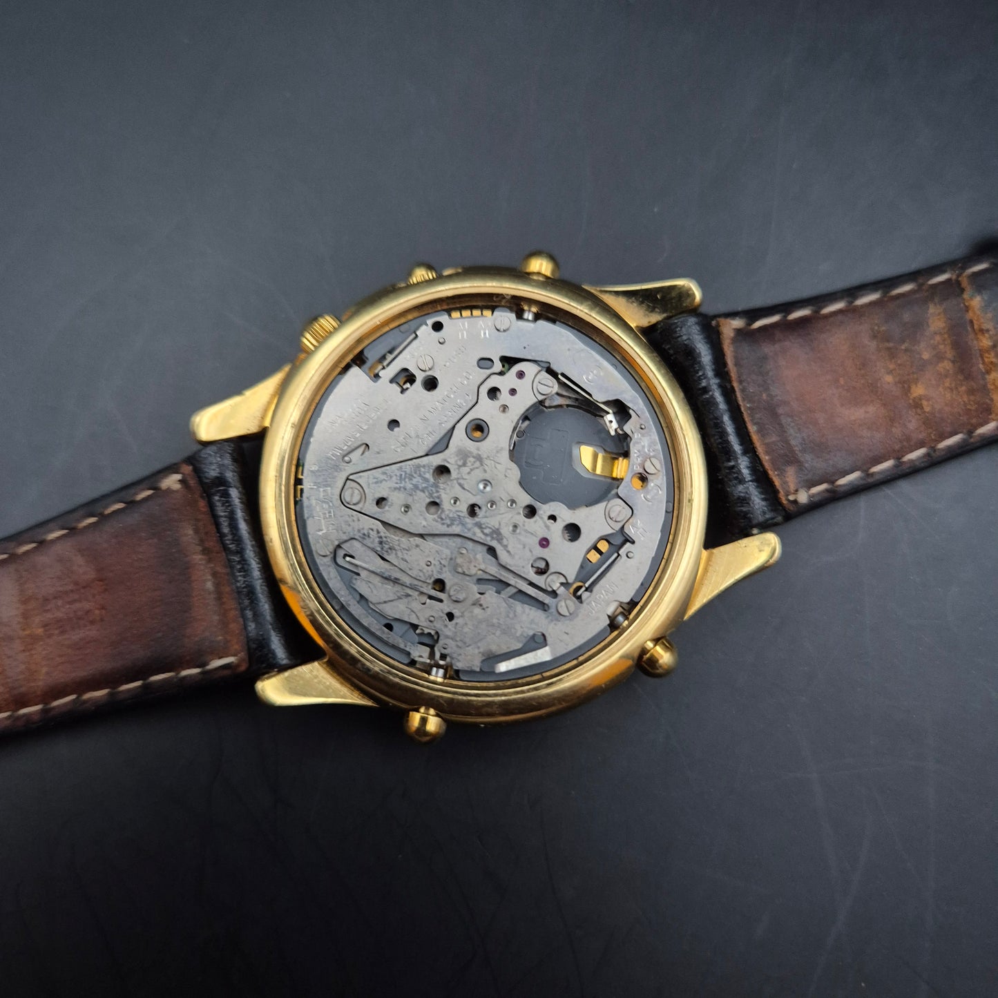 Citizen Herren Uhr – Chronograph im goldfarbenen Gehäuse (defekt)