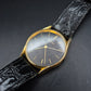 Topol Herren Uhr – Vintage Quarzdesign in Gold-Schwarz (defekt)