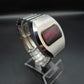 Retro LED Digital Herren Uhr – Edelstahlgehäuse mit Vintage-Charme