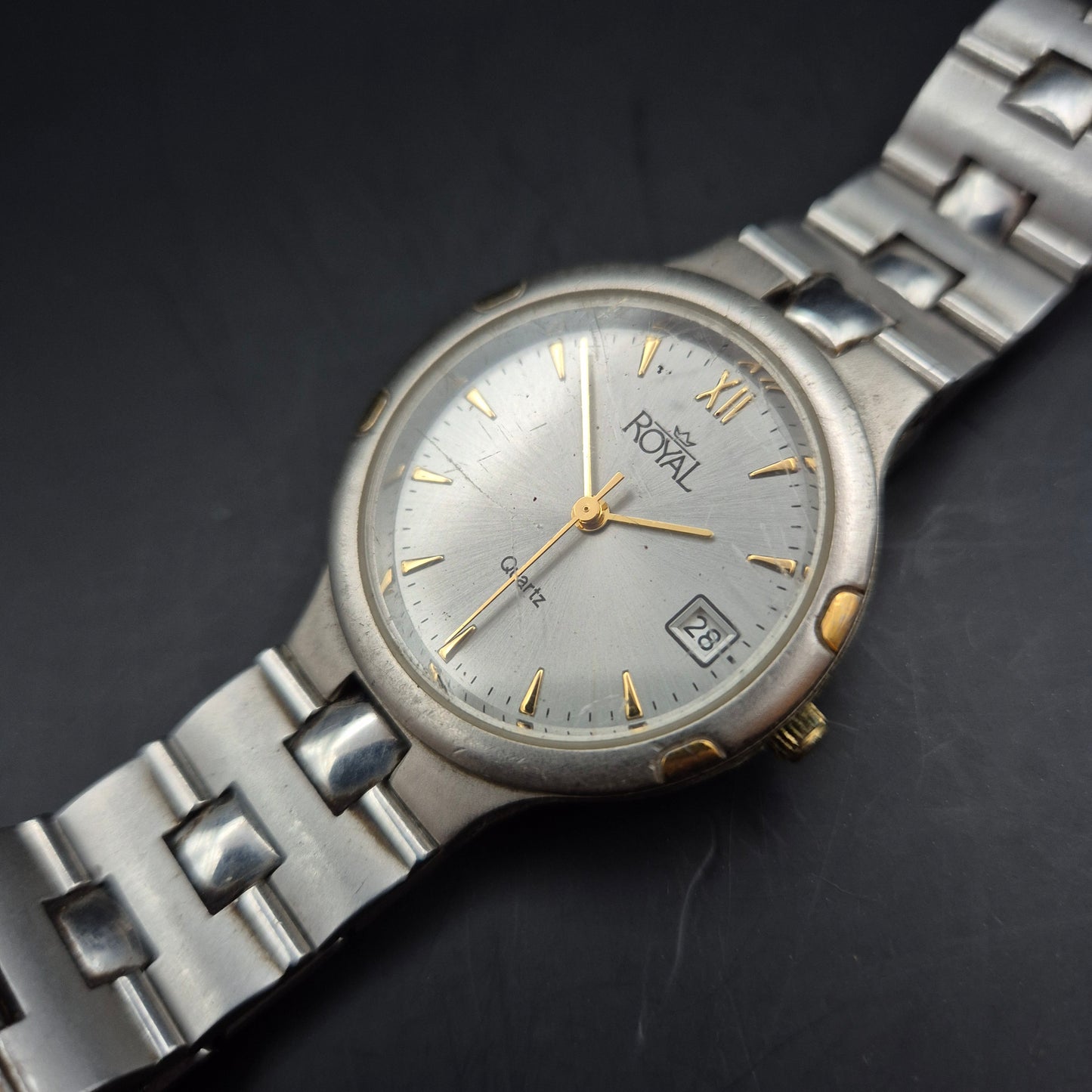 Royal Herren Uhr – Klassische Edelstahl Quarzuhr mit Datumsanzeige