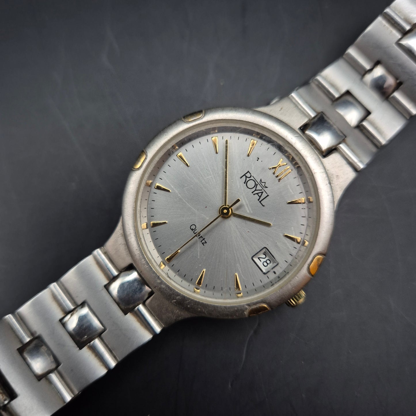 Royal Herren Uhr – Klassische Edelstahl Quarzuhr mit Datumsanzeige