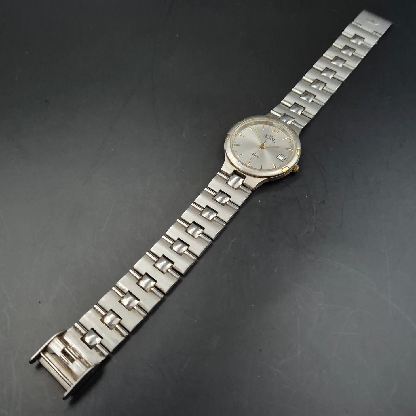 Royal Herren Uhr – Klassische Edelstahl Quarzuhr mit Datumsanzeige