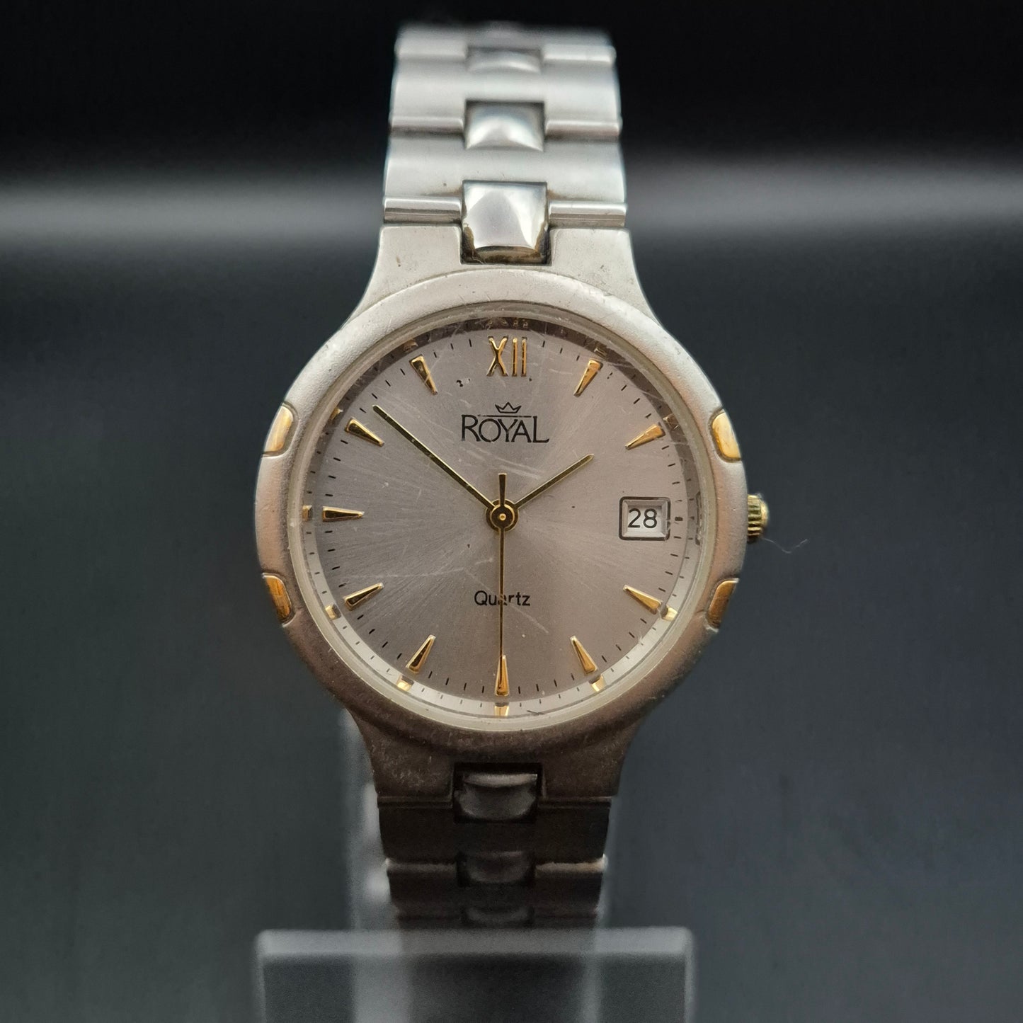 Royal Herren Uhr – Klassische Edelstahl Quarzuhr mit Datumsanzeige