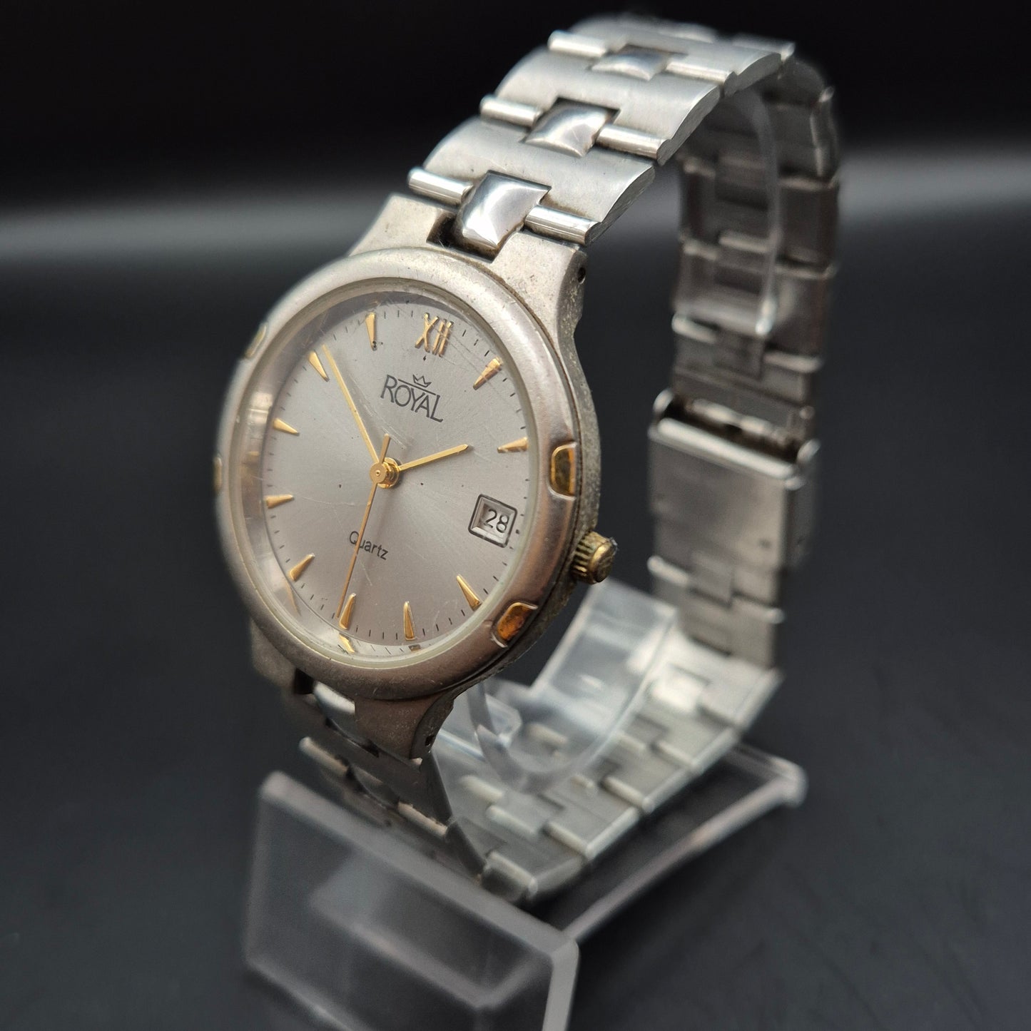 Royal Herren Uhr – Klassische Edelstahl Quarzuhr mit Datumsanzeige