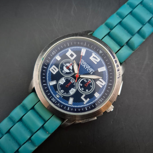 Atlas for Men Herren Uhr – Sportlicher Look mit blauem Zifferblatt