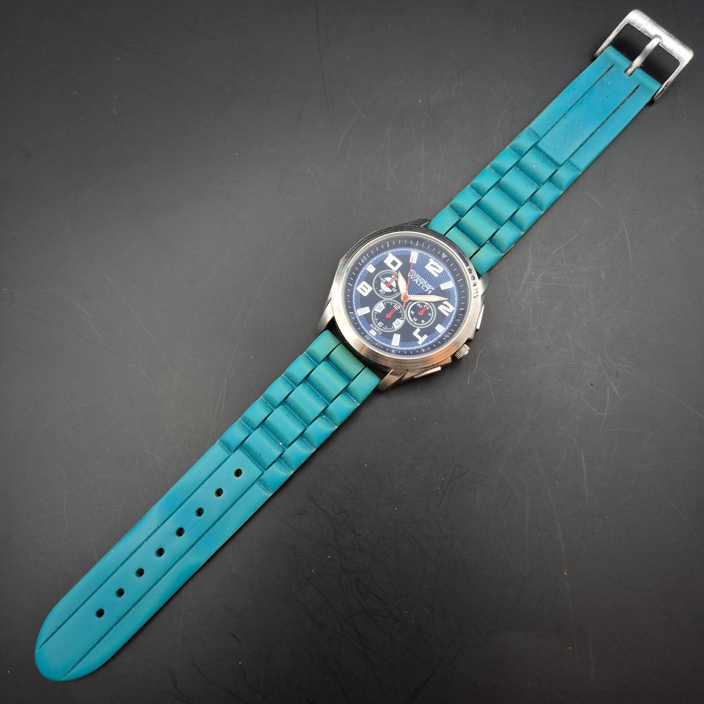 Atlas for Men Herren Uhr – Sportlicher Look mit blauem Zifferblatt