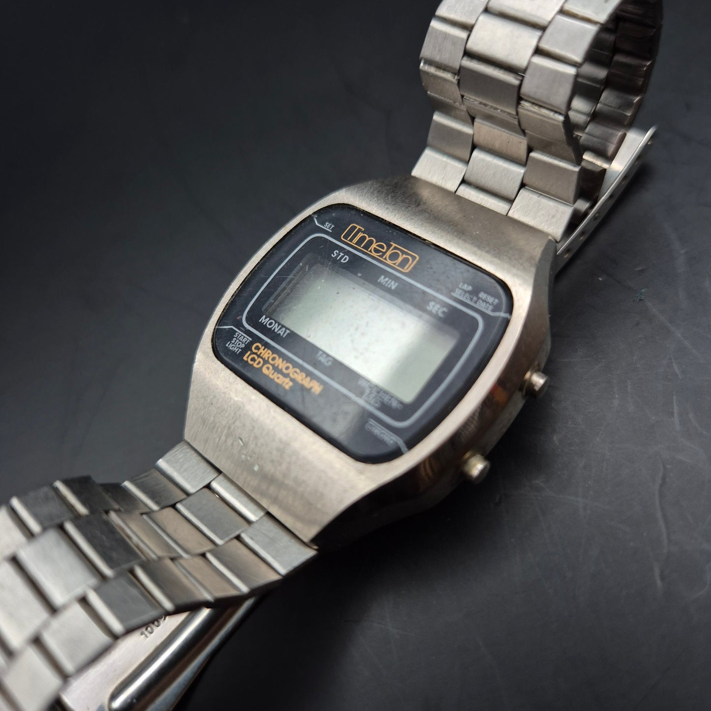 Vintage Timeon Herren Uhr – Digital Chronograph LCD Quarz