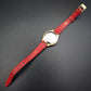 Norvina Damen Uhr – Incabloc 17 Jewels mit rotem Lederarmband
