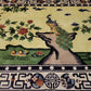 China Teppich Seide auf Seide Art Deco Pfauenmotiv
