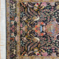 Täbriz Teppich Korkwolle mit Seide Tier- und Gartenmotiv feine Knüpfung