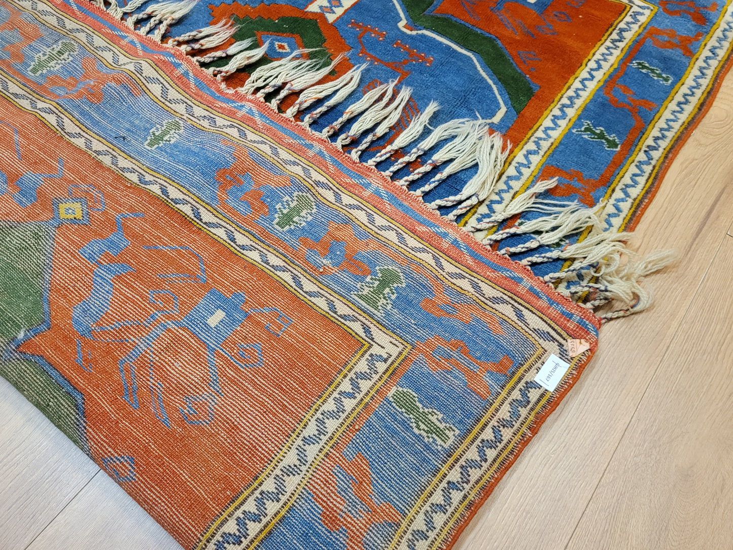 Kazak Teppich Wolle geometrisches Medaillon traditionell