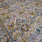 Ghom Teppich Korkwolle mit Seide Feldermuster fein handgeknüpft
