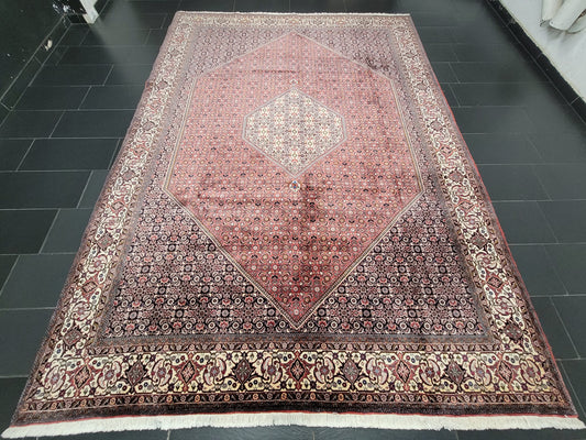 Bidjar Teppich Korkwolle Hexagon Medaillon fein handgeknüpft