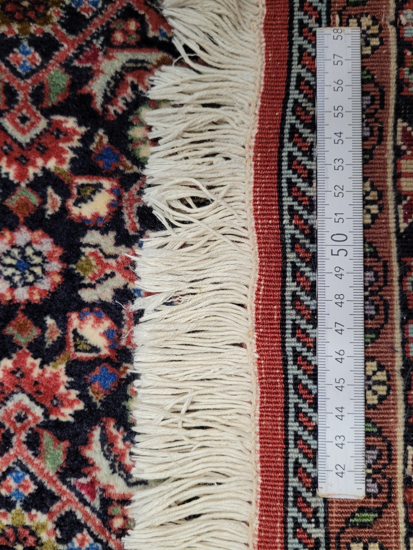 Bidjar Teppich Korkwolle Hexagon Medaillon fein handgeknüpft