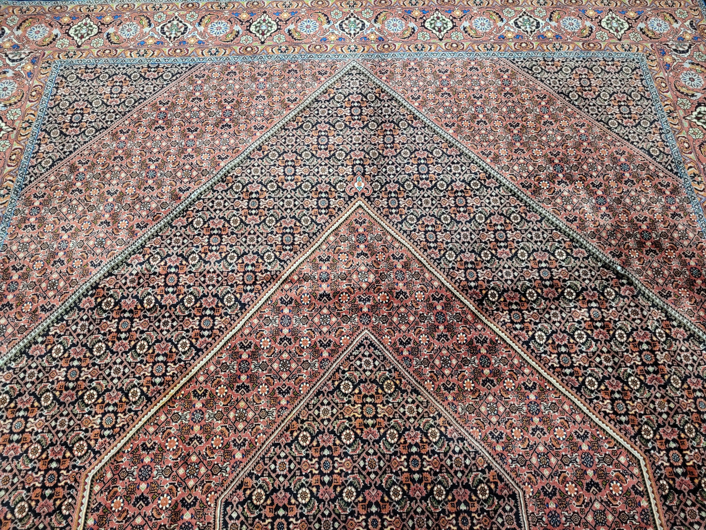 Bidjar Teppich Korkwolle signiert feine Knüpfung