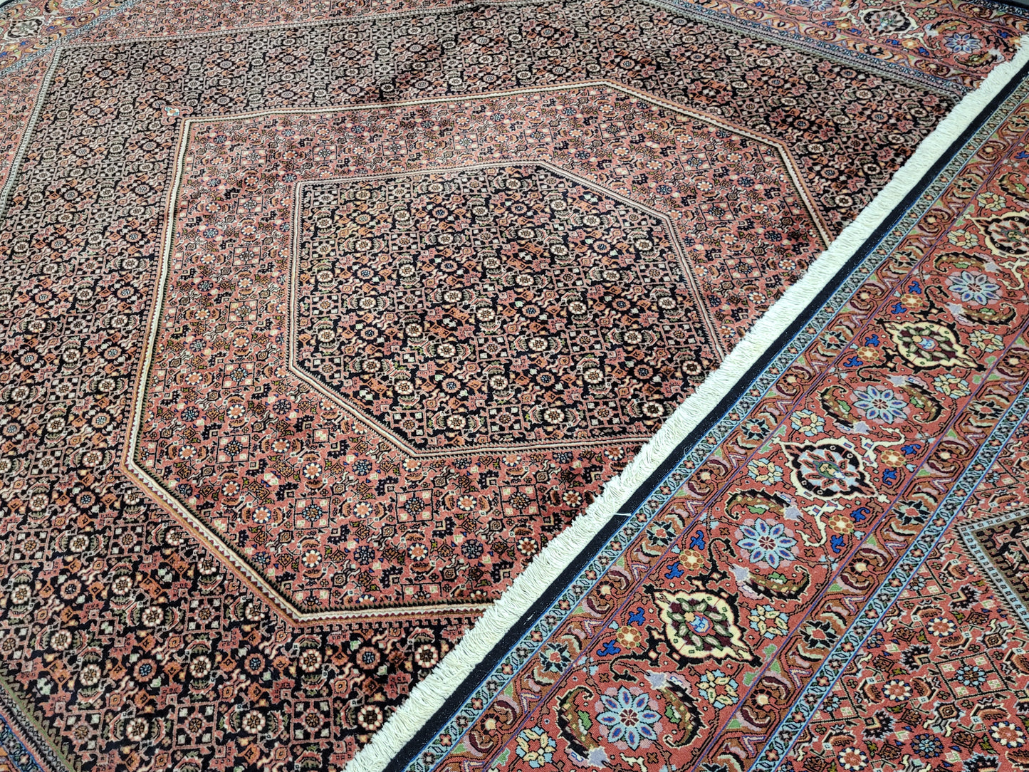 Bidjar Teppich Korkwolle signiert feine Knüpfung