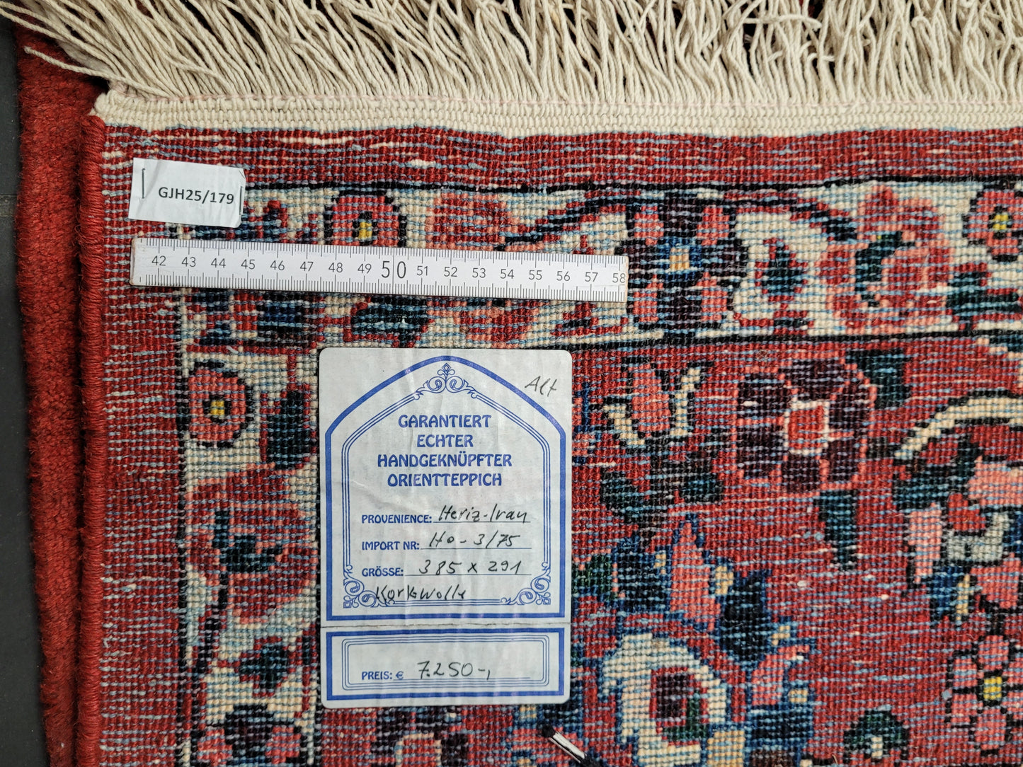 Heriz Teppich Korkwolle alt Medaillonmuster