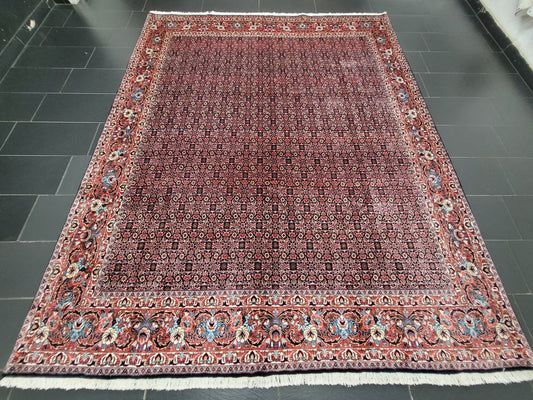 Bidjar Teppich Korkwolle feine Knüpfung florales Allover Muster