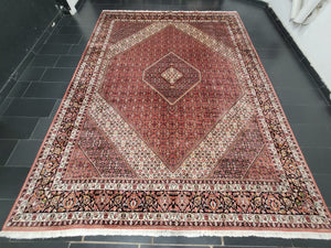 Bidjar Teppich Korkwolle feine Knüpfung großes Rhombus-Medaillon