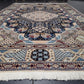 Nain Teppich Wolle mit Seide feine Knüpfung geometrisches Medaillon 310 × 200 cm
